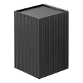 FARO 40535 - Zidno svetlo SOLE 1xGU10/8W/230V, crno, rebrasto, uglasto