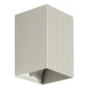 FARO 40536 - Zidna lampa SOLE 1xGU10/8W/230V sivo izbrazdana uglast
