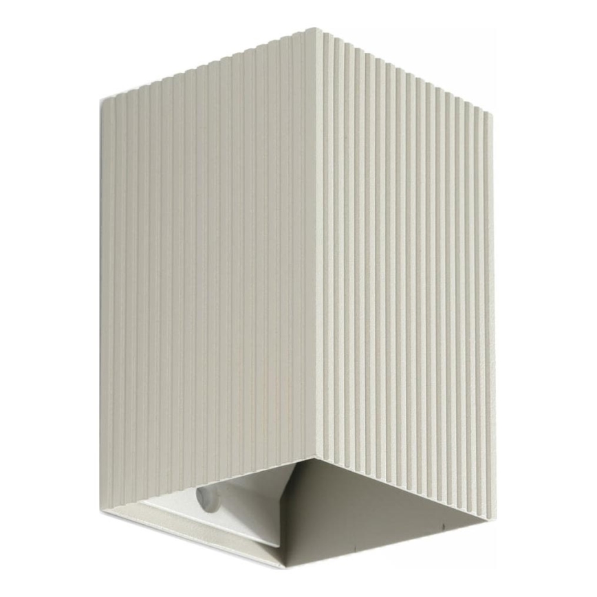 FARO 40536 - Zidna lampa SOLE 1xGU10/8W/230V sivo izbrazdana uglast