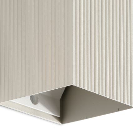 FARO 40536 - Zidna lampa SOLE 1xGU10/8W/230V sivo izbrazdana uglast