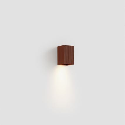 FARO 40537 - Zidna lampa SOLE 1xGU10/8W/230V cigla izbrazdana uglast