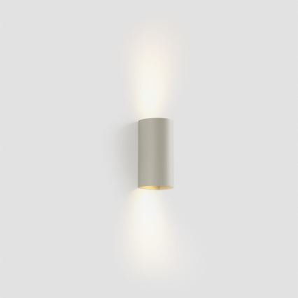 FARO 40540 - Zidna lampa SOLE 2xGU10/8W/230V sivo okrugli