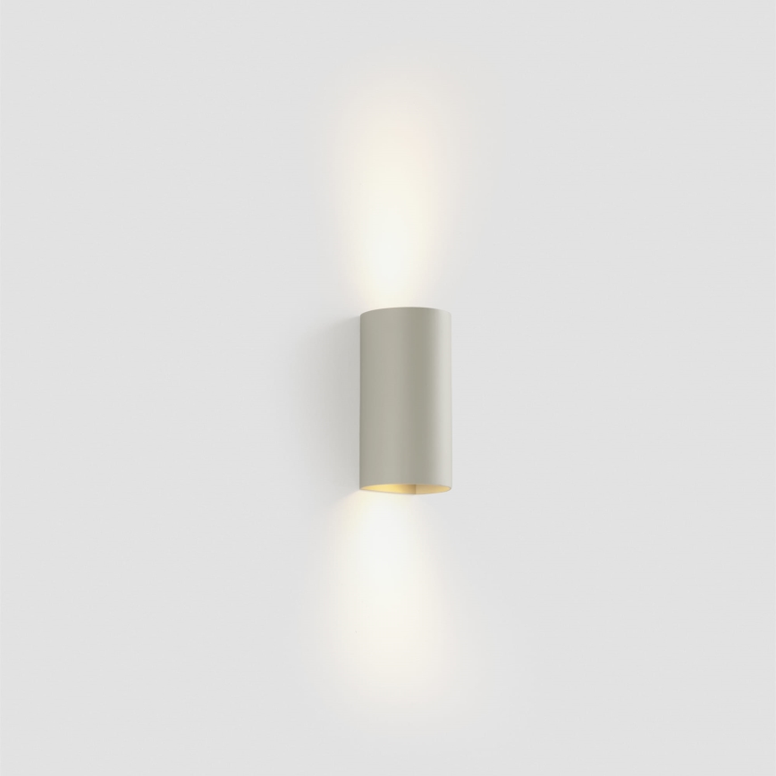 FARO 40540 - Zidna lampa SOLE 2xGU10/8W/230V sivo okrugli