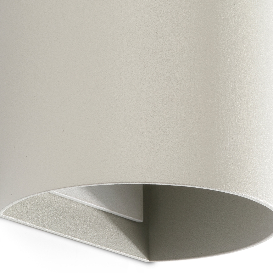 FARO 40540 - Zidna lampa SOLE 2xGU10/8W/230V sivo okrugli