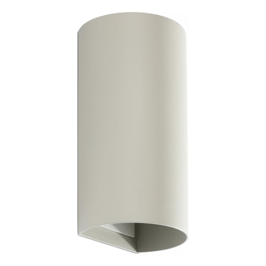 FARO 40540 - Zidno svetlo SOLE 2xGU10/8W/230V sivo okruglo