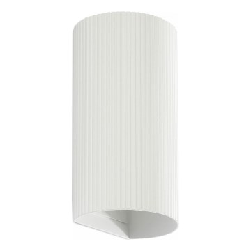FARO 40542 - Zidna lampa SOLE 2xGU10/8W/230V bela izbrazdana okrugli