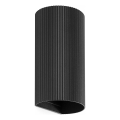 FARO 40543 - Zidna lampa SOLE 2xGU10/8W/230V crno izbrazdana okrugli