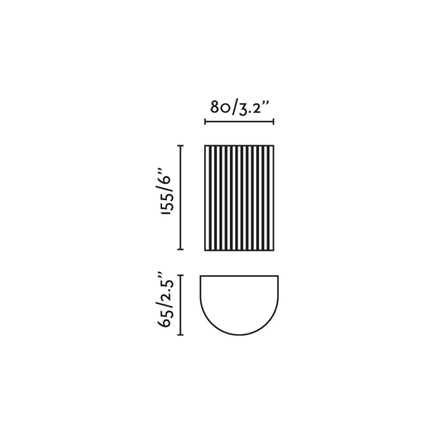 FARO 40543 - Zidna lampa SOLE 2xGU10/8W/230V crno izbrazdana okrugli