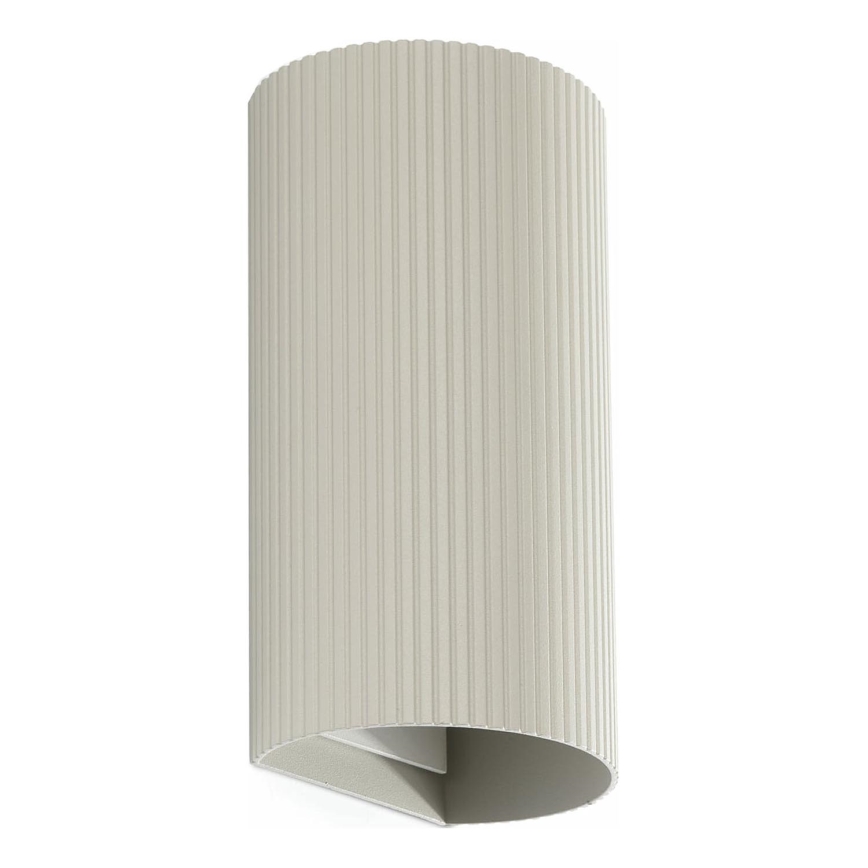 FARO 40544 - Zidna lampa SOLE 2xGU10/8W/230V sivo izbrazdana okrugli