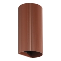 FARO 40545 - Zidna lampa SOLE 2xGU10/8W/230V cigla izbrazdana okrugli