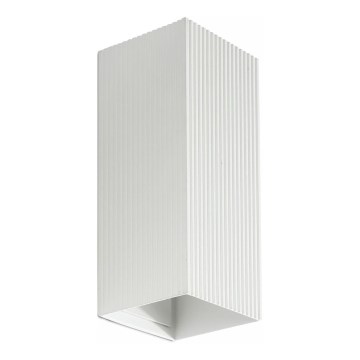 FARO 40565 - Zidna lampa SOLE 2xGU10/8W/230V bela izbrazdana uglast