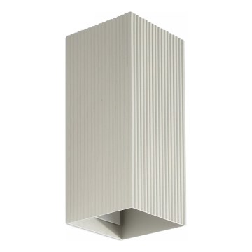 FARO 40567 - Zidna lampa SOLE 2xGU10/8W/230V sivo izbrazdana uglast