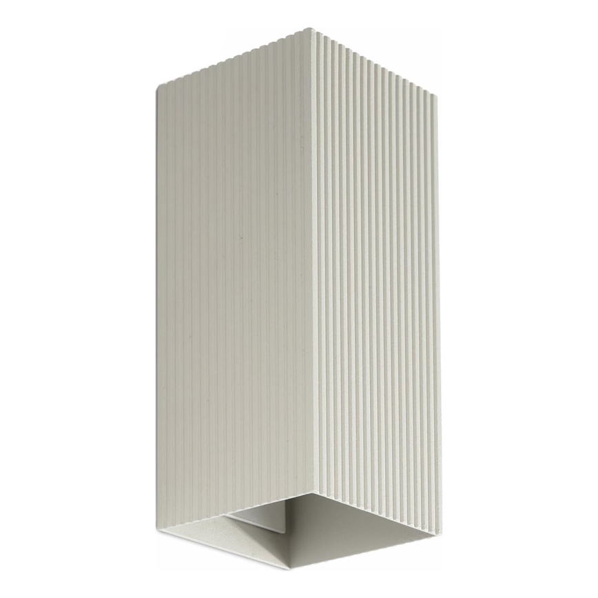 FARO 40567 - Zidna lampa SOLE 2xGU10/8W/230V sivo izbrazdana uglast