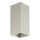 FARO 40567 - Zidna lampa SOLE 2xGU10/8W/230V sivo izbrazdana uglast
