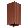 FARO 40568 - Zidno svetlo SOLE 2xGU10/8W/230V ciglasto rebrasto pravougaono