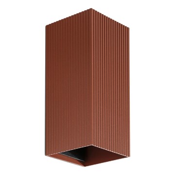 FARO 40568 - Zidno svetlo SOLE 2xGU10/8W/230V ciglasto rebrasto pravougaono