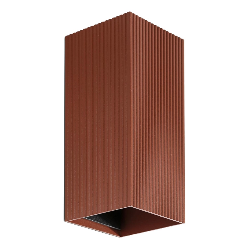 FARO 40568 - Zidno svetlo SOLE 2xGU10/8W/230V ciglasto rebrasto pravougaono