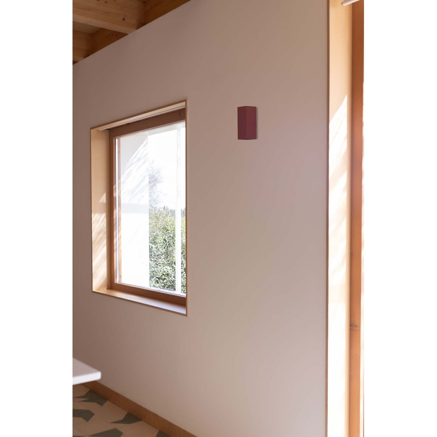 FARO 40568 - Zidno svetlo SOLE 2xGU10/8W/230V ciglasto rebrasto pravougaono