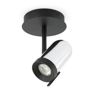 Faro 43531 - Reflektorska lampa ORLEANS 1xGU10/8W/230V srebrno/crno
