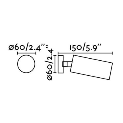FARO 43722 - Plafonjera STAN 1xGU10/8W/230V bela