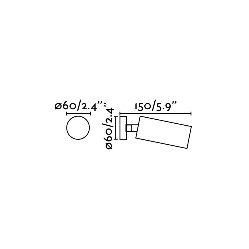 FARO 43722 - Plafonjera STAN 1xGU10/8W/230V bela