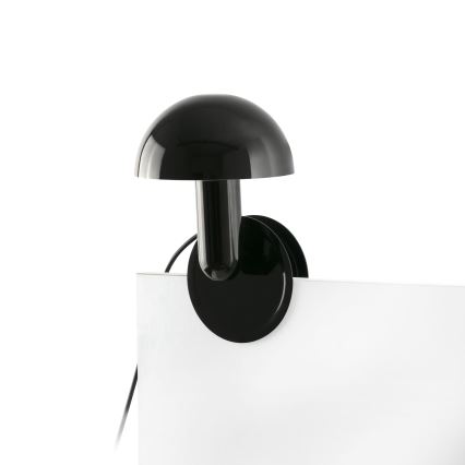 FARO 56100 - Stona lampa sa štipaljkom 2u1 BELA 1xE27/15W/230V crno
