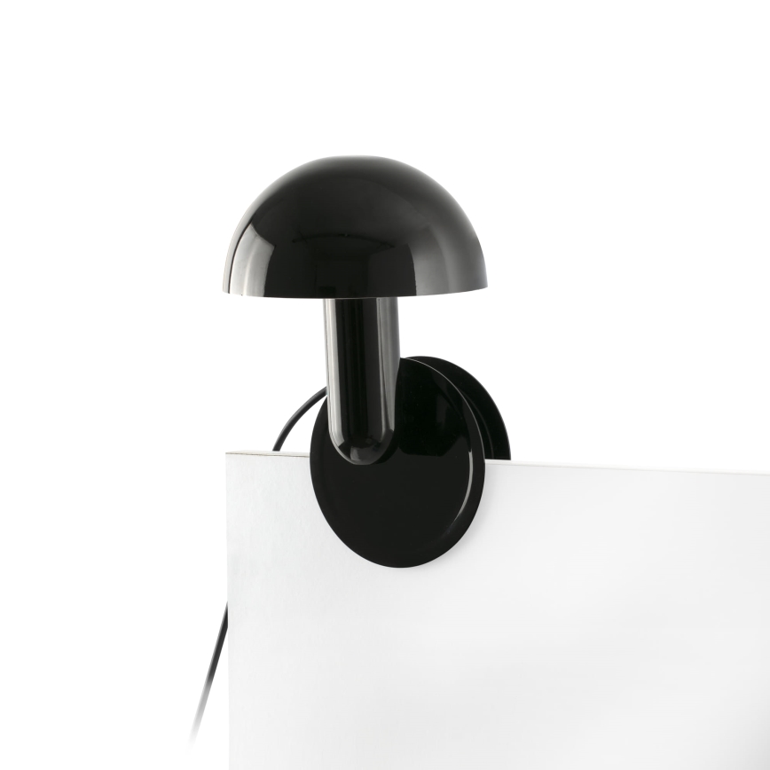 FARO 56100 - Stona lampa sa štipaljkom 2u1 BELA 1xE27/15W/230V crno