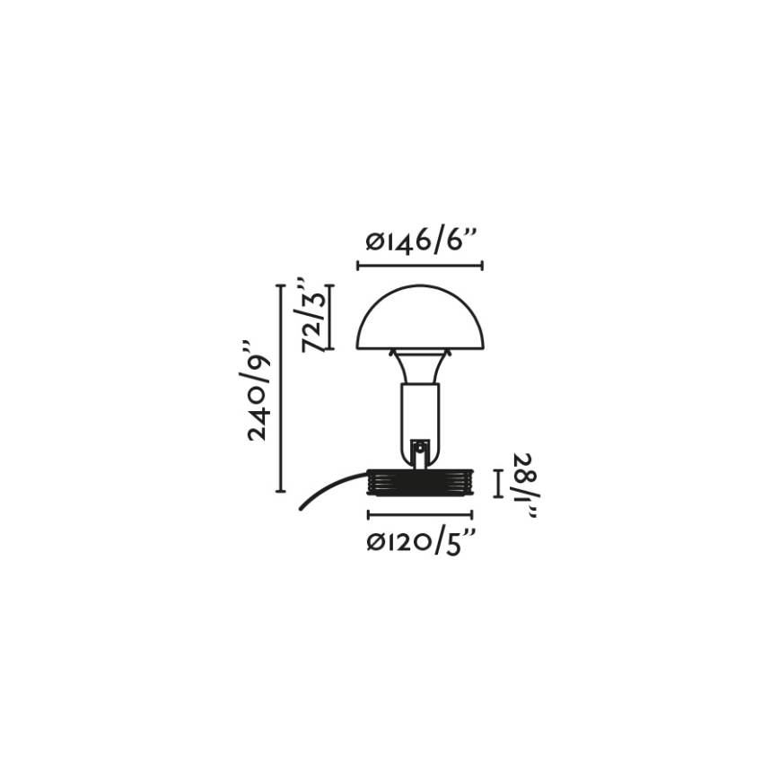 FARO 56100 - Stona lampa sa štipaljkom 2u1 BELA 1xE27/15W/230V crno