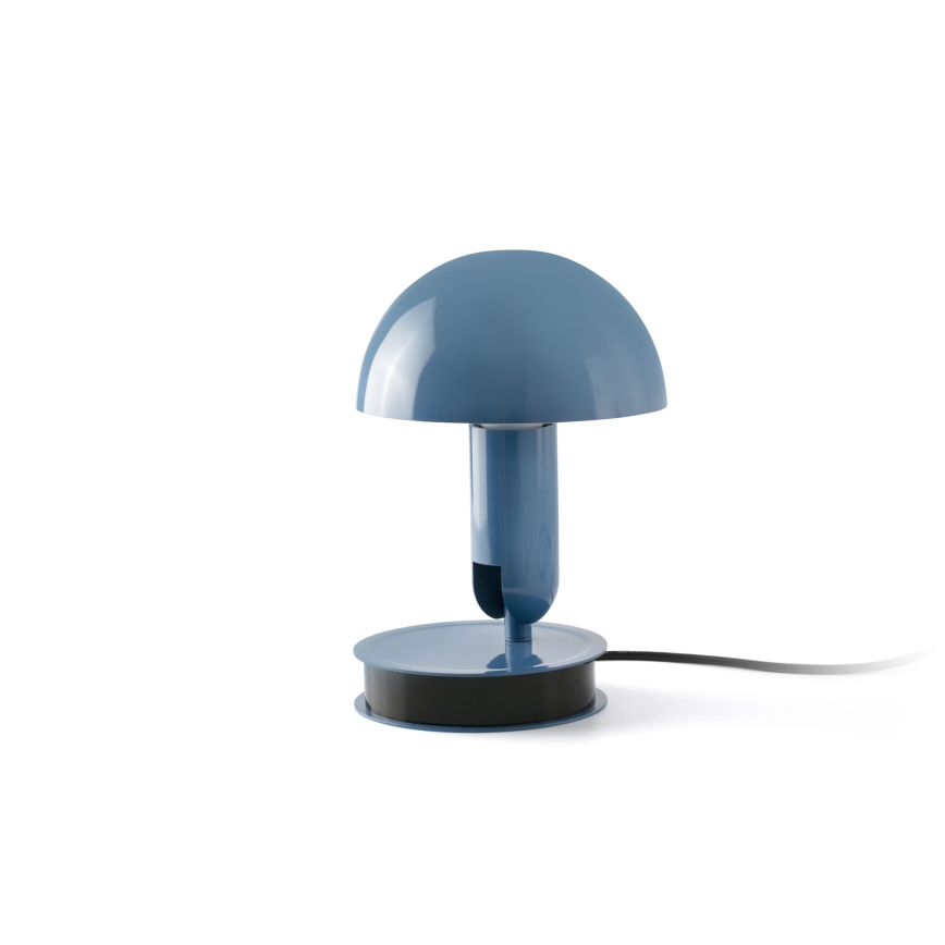 FARO 56102 - Stona lampa sa štipaljkom 2u1 BELA 1xE27/15W/230V plava