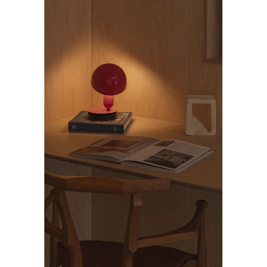 FARO 56103 - Stona lampa sa štipaljkom 2u1 BELA 1xE27/15W/230V crveno
