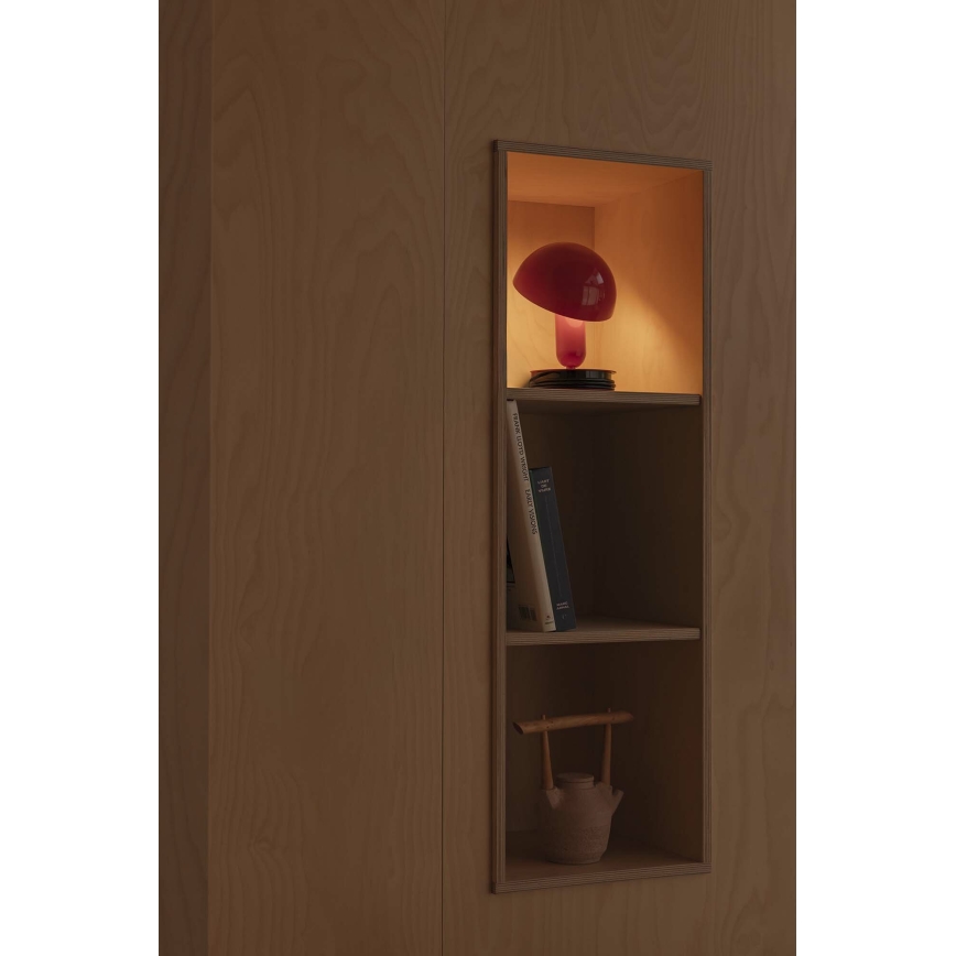 FARO 56103 - Stona lampa sa štipaljkom 2u1 BELA 1xE27/15W/230V crveno