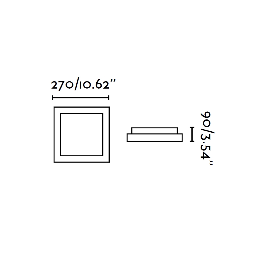 FARO 62968 - Plafonjera za kupatilo TOLA 1 1xE27/20W/230V IP44