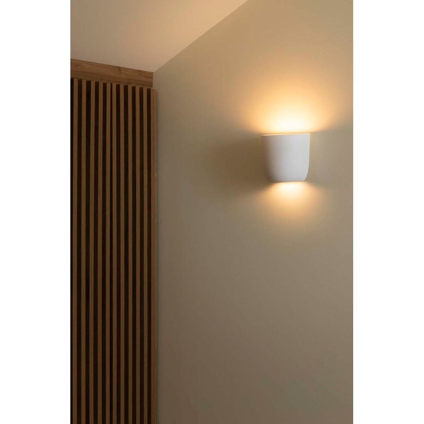 FARO 63428 - Zidna svetiljka KAPPU 1xE14/7W/230V 15,8x15 cm bela