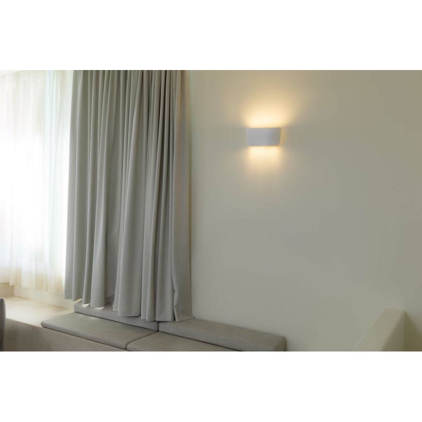 FARO 63430 - Zidna svetiljka KAPPU 2xE14/7W/230V 16,8x30 cm bela