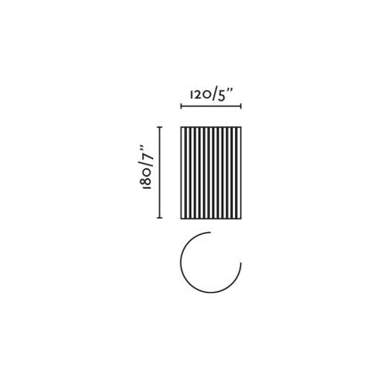 FARO 63435 - Zidna svetiljka TRAMA 1xE14/7W/230V bela