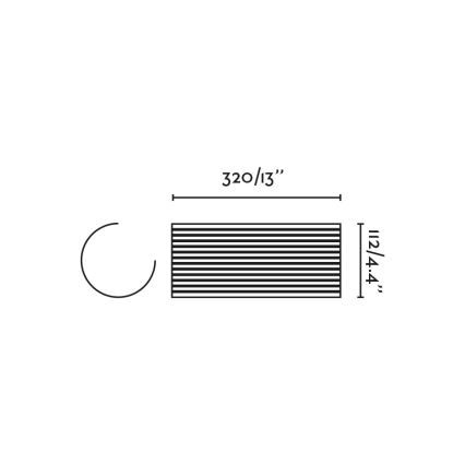 FARO 63436 - Zidna svetiljka TRAMA 2xE14/7W/230V bela