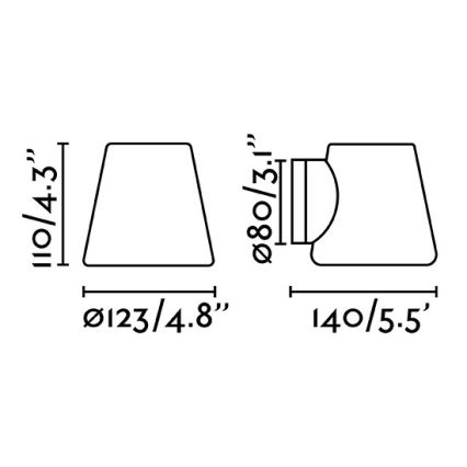 FARO 63510 - Kupatilsko zidno svetlo BIANCA 1xG9/6W/230V IP44