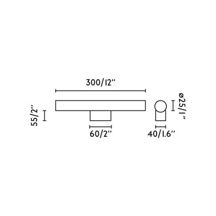 FARO 63550 - LED Rasveta za ogledalo u kupatilu CALMA LED/5W/230V IP44 plava