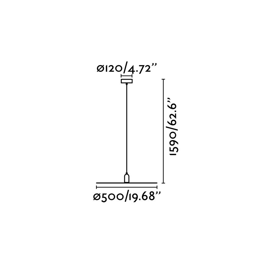 FARO 68145 - Luster na sajli PLAT 1xE27/60W/230V