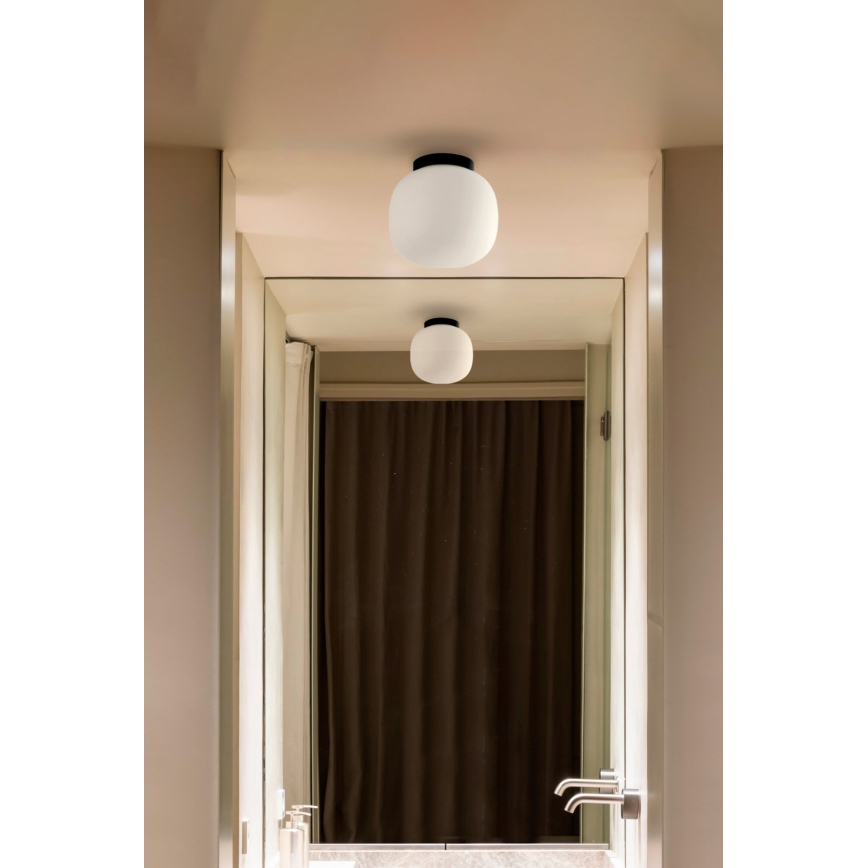 FARO 68611 - Plafonjera AMELIA 1xE27/15W/230V IP44 bela/crno