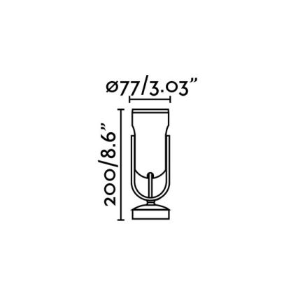 FARO 70035 - LED Spoljna zidna lampa SLOT-1 LED/14W/230V IP65 3000K