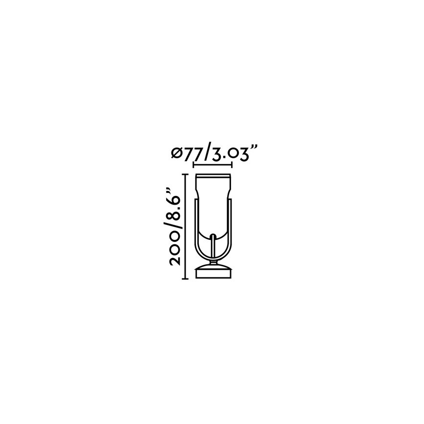 FARO 70035 - LED Spoljna zidna lampa SLOT-1 LED/14W/230V IP65 3000K