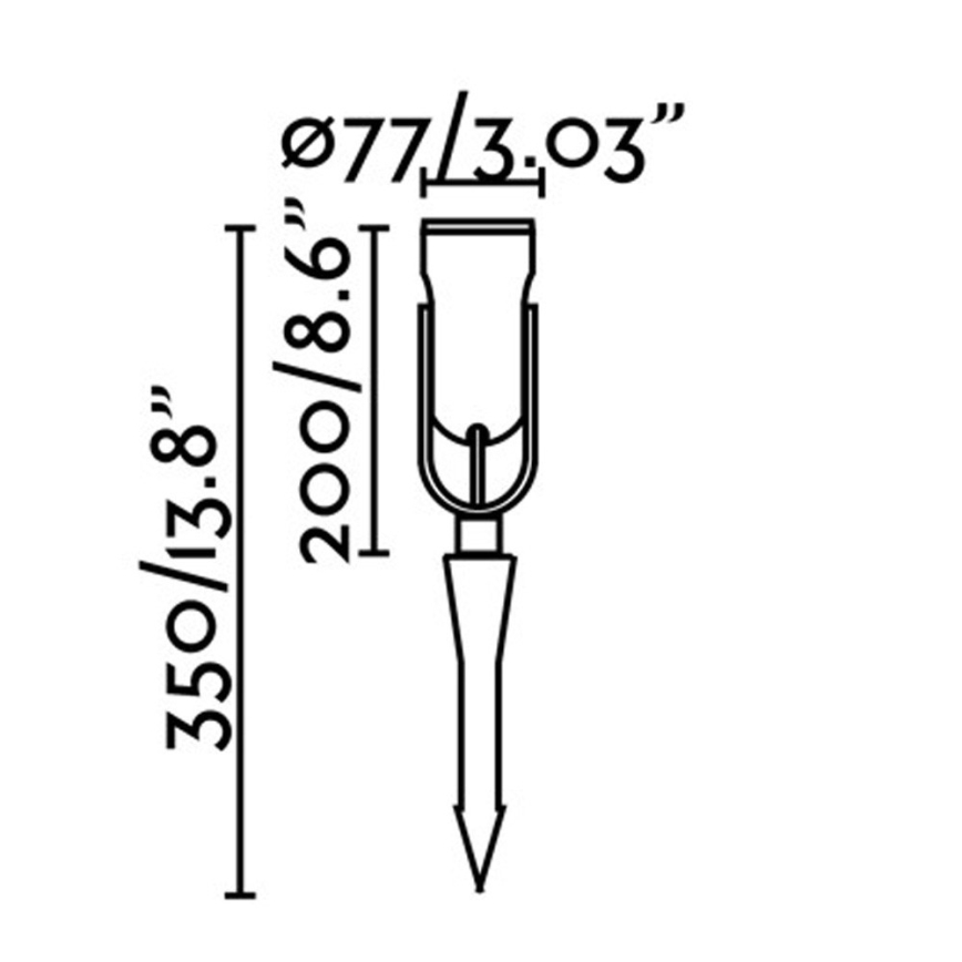 FARO 70037 - LED Spoljna lampa SLOT-35 LED/14W/230V IP65 3000K