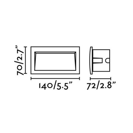 FARO 70147 - LED Spoljašnje ugradbeno svetlo SEDNA-2 LED/3W/230V IP65