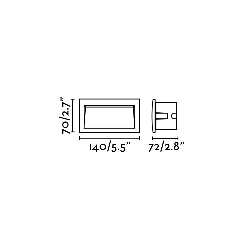 FARO 70147 - LED Spoljašnje ugradbeno svetlo SEDNA-2 LED/3W/230V IP65