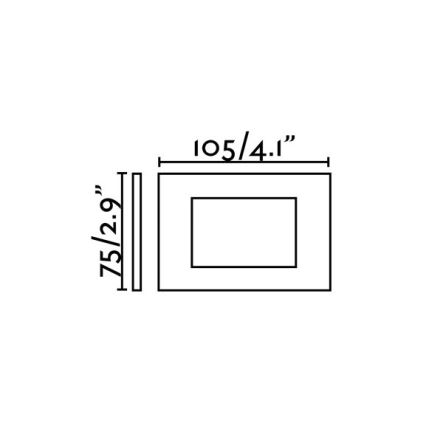 FARO 70163 - LED Spoljašnje ugradbeno svetlo SPARK-1 LED/5W/230V IP65