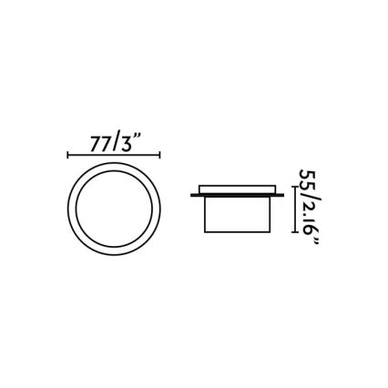 FARO 70265 - LED Ugradbena lampa za kupatilo GALO LED/3W/230V IP54