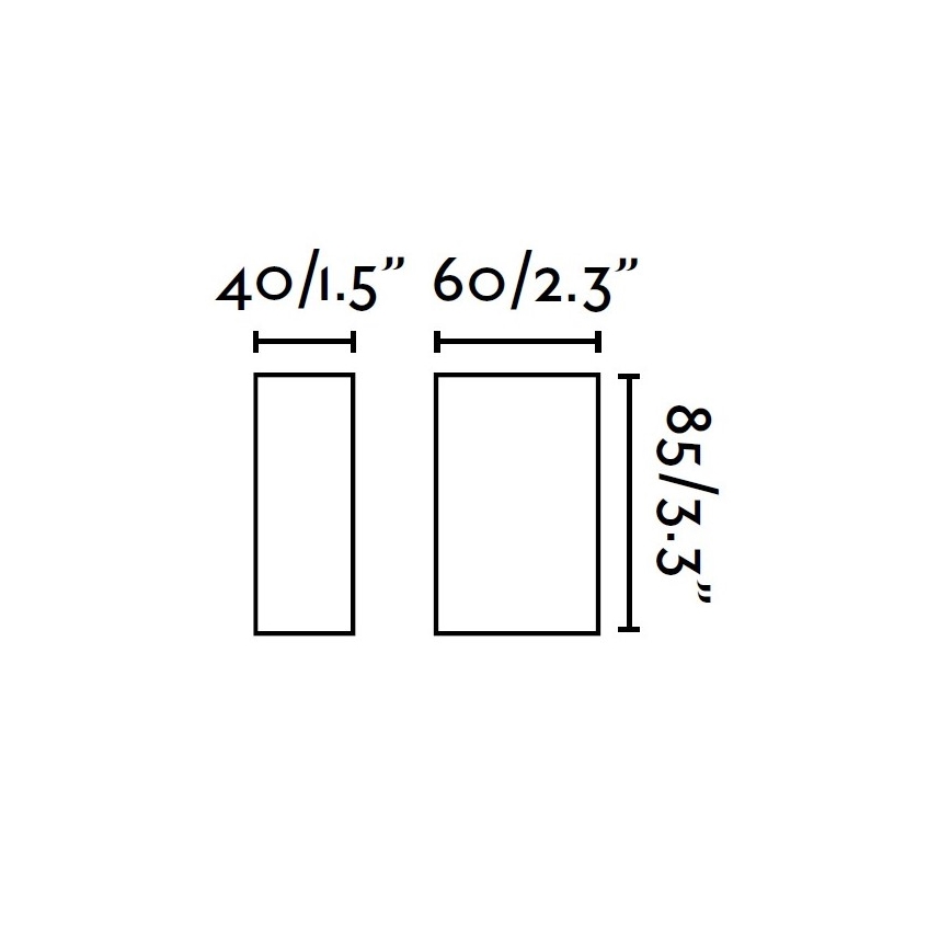 FARO 70567N - LED spoljašnje zidno svetlo CANON LED/4W/230V IP44