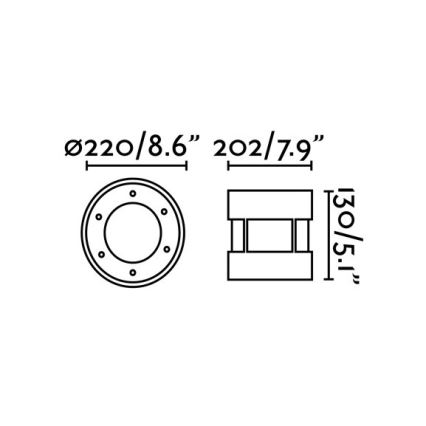 FARO 70587 - LED Spoljašnja rasveta za kućni prilaz SURIA-24 LED/24W/230V IK08 IP67
