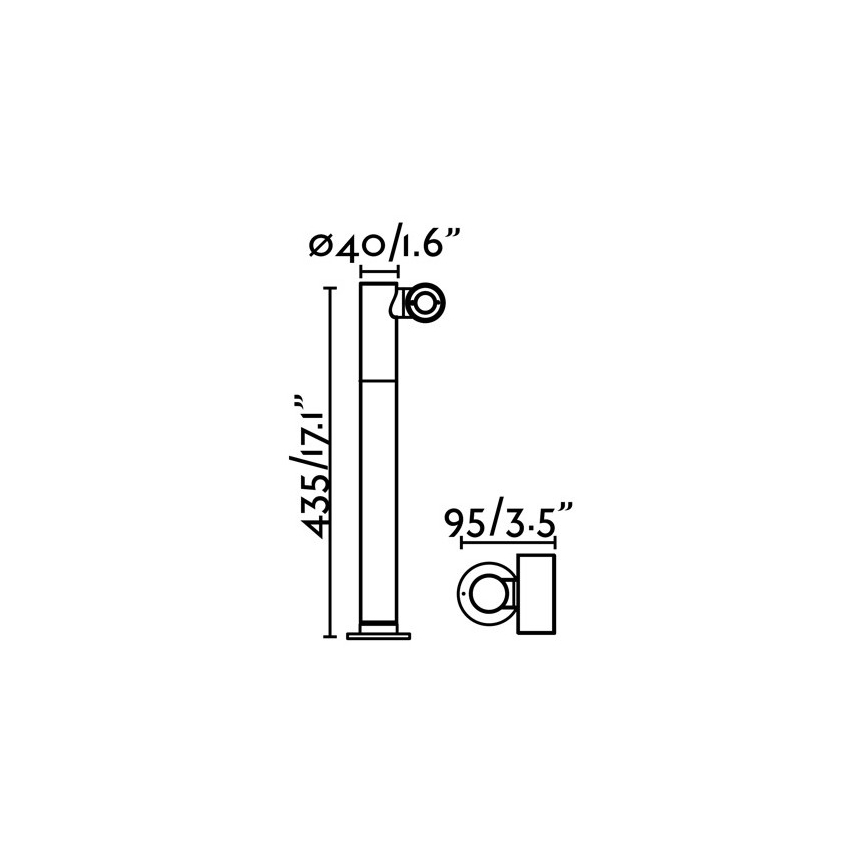 FARO 70783 - LED spoljašnja lampa SPY-2 LED/6W/230V IP65
